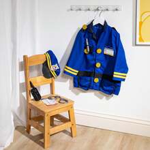 Melissa & Doug Police Uniform Set, 8-Piece Role Play Costume, Includes Badge, Handcuffs And Accessories, Suitable For Children 3 Years And Older - Police Officer Costume - View 5