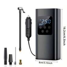 150PSI Fast Car Tire Inflator, Portable Air Compressor Tire Pump - Equipped With LED Light, Pressure Gauge And One-Touch Smart Wireless Design - Suitable For Cars, Motorcycles, Bicycles And Sports Balls, 3X Faster Inflation Speed - Wireless - View 9
