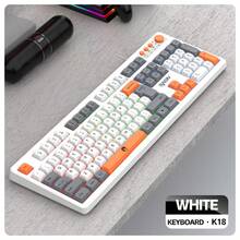 RAIKU T18 3-In-1 Color Block Gaming Keyboard And Mouse Set With Backlit Keys, Volume Knob, 104-Key Wired Keyboard, Multi-Color Block Keyboard, 3-Button Backlit Mouse, Includes Mouse Pad - View 12