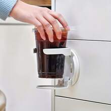 1pc White ABS Plastic Folding Cup Holder | Adjustable Arm Design, Detachable And Easy To Clean, Suitable For Home/Office/Dorm/Boat/RV - Multicolor - View 11