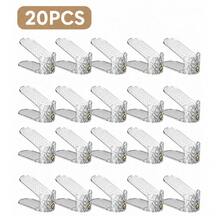 20pcs Adjustable Shoe Slot Storage Rack, Space-Saving Closet Shoe Stacking Rack, Double-Layer Shoe Storage Rack, Suitable For Sneakers, High Heels And Flat Shoes - Clear - View 11