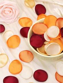 1000/500/200/100 peças Pétalas de Rosa de Seda Artificial, Decoração de Casamento de Outono Laranja Queimado, Pétalas de Rosa de Seda para Decoração de Corredor, Centro de Mesa, Festa de Noiva, Aniversário, Decoração de Halloween, Decoração de Casa de Outono/Ação de Graças e Decoração de Quarto - pétala - Visão 6