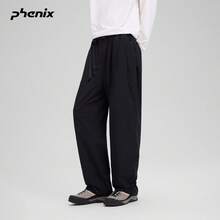 +Phenix Phoenix Outdoor Woven Long Pants Men Adjustable Leg Sports Casual Loose Black Pants - Black - View 2