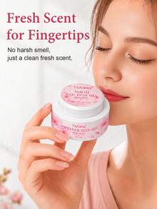 TWOING 25g Fresh Scent Solid Nail Gel, Strong Hold Transparent Gel, Suitable For Press-On Nails, Fake Nail Tips And Rhinestones, Long-Lasting UV/LED Nail Gel, Home Use - 25g - View 5