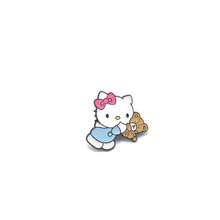 SANRIO 1件裝可愛卡通三麗鷗胸針，萬聖節與聖誕節金屬徽章，Hello Kitty胸針，甜美柔美貓咪合金包包配件針 - 彩色 - 查看 7
