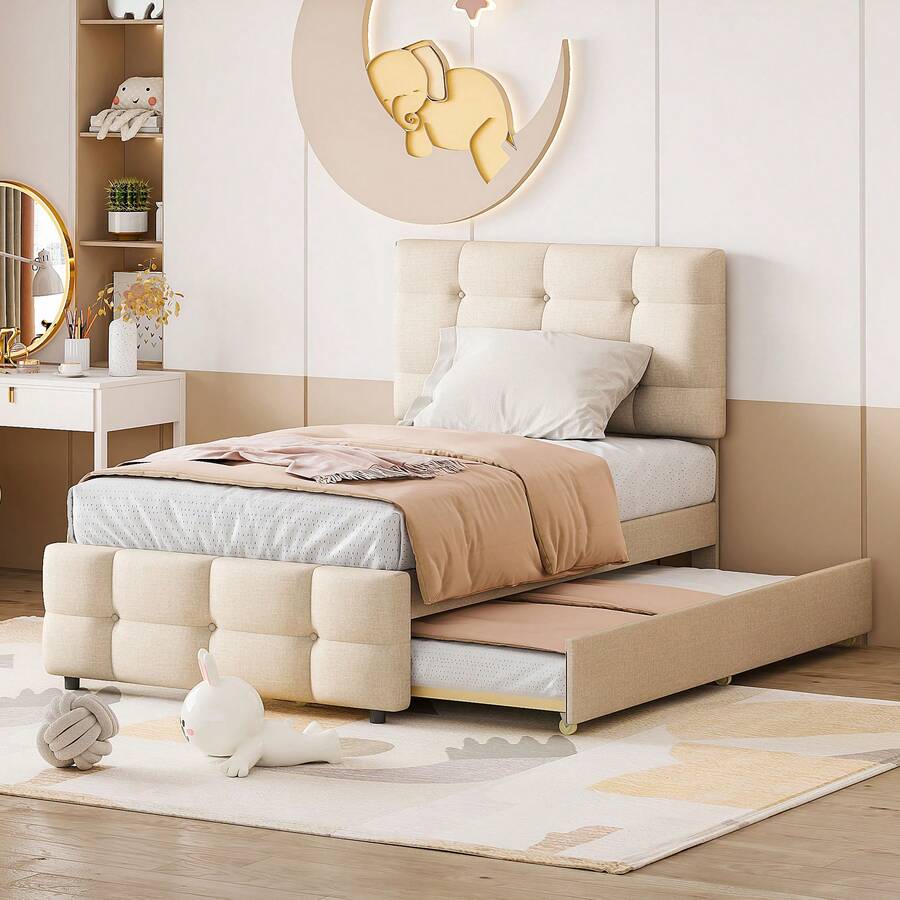 قواعد سرير وأساسات - بيج - مشاهدة 1