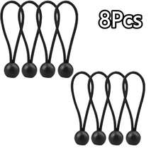 4/8/12/16/20/24Pcs Durable Flexible Heavy Duty Black Nylon Elastic Rope, Used For Tent Stakes, Camping Gear And Outdoor Equipment, For Secure Fastening, Camping Essential, Functional Design, Craft Rope - Resistance Band - View 16