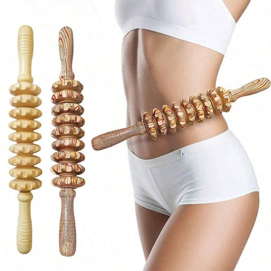 Body Exercise Massage Stick Fascia Release Tool Post-Workout Muscle Relaxation Massager Suitable For Shoulder Neck Back Abdomen Waist Legs And Hands - Multicolor - View 1
