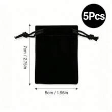 Velvet Jewelry Drawstring Bags, Soft Gift Pouches Suitable For Rings, Necklaces, Bracelets, Multi-Color - Multicolor - View 9