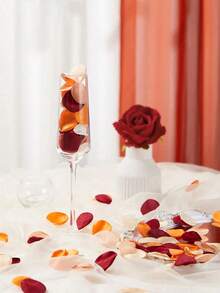 1000/500/200/100 peças Pétalas de Rosa de Seda Artificial, Decoração de Casamento de Outono Laranja Queimado, Pétalas de Rosa de Seda para Decoração de Corredor, Centro de Mesa, Festa de Noiva, Aniversário, Decoração de Halloween, Decoração de Casa de Outono/Ação de Graças e Decoração de Quarto - pétala - Visão 9