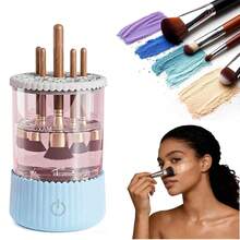 Makeup Brush Cleaning & Drying Tools - Blue - View 3
