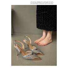 Women Heeled Sandals - 銀色 - 查看 4