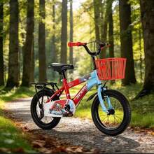20-Inch Carbon Steel Bike, With Front Basket And Rear Rack, Random Delivery Of Colors, Suitable For Everyday Riding, Outdoor Recreation And Commuting - Multicolor - View 1