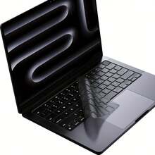 qialeduo Black Crystal TPU Keyboard Cover For MacBook, Ultra‑Thin Invisible Wear‑Resistant Protector - View 7