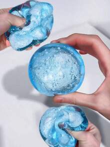 Cooling Ice-Touch Snow Sand Texture Stress Relief Squeeze Ball, Summer Cooling Relaxing Fingertip Toy, Suitable For Adults And Children, Slow Rebound Squeeze Ball - Multicolor - View 6