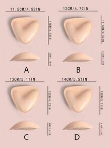 1 Pair Double-Sided Self-Adhesive Bra Pads, Reusable Sticky Bra Inserts, Invisible Thickened Bra Pads, Waterproof For Swimming(Purchase And Receive 30 Packs Of Breast Pads As A Gift) - Multicolor - View 10