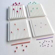 Polymer Clay Shaping Tools, Can Make Spherical And Strip-Shaped Polymer Clay, DIY Earrings, Ear Ornaments, Pendants, Hair Clips, Jewelry Tool Set, Round And Long Strip Molds, Multiple Sizes, Polymer Clay, Ceramic Creative Handmade Molds - White - View 3