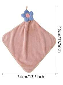 1pc/4pcs/8pcs Approx. 13.4*13.4 Inch Cute 3D Fruit Star Decorative Hanging Towel, Soft Coral Fleece Absorbent Kitchen Bathroom Wiping Cloth, Kids Favorite Towel, Quick Dry Soft Fluffy - Multicolor - View 11