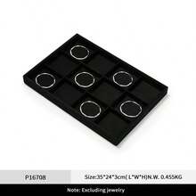Oirlv Black Jewelry Storage Tray Splice Tray Jewelry Storage Tray Drawer Storage Jewelry Storage Can Be Splice Used Suitable For Earrings Rings - Black - View 15