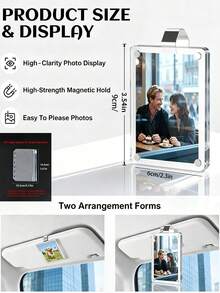 Magnetic Car Sunshade Photo Frame DIY Car Interior Decor, Couple Gift, Pet Family Memorial Photo Frame Clip, Car Interior Accessories - Multicolor - View 12