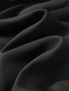 Women's Plus Size Solid Color Casual Business Commute Long Sleeve Cardigan - Black - View 6