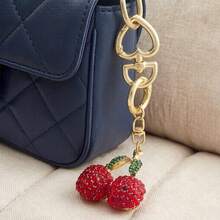 2pcs Heart Keychain Clip, Metal Spring Heart Rings Hook Key Ring Clips For Purse Bag Charms Women's Keychain - Multicolor - View 6