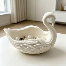 Creative Swan Storage Ornament, Desktop Jewelry Storage Tray, Desktop Decorative Ornament - Multicolor - View 1