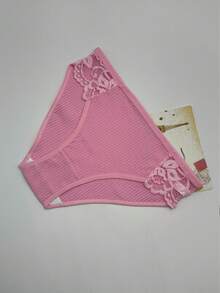 4pcs  Lace Thread Breathable Triangle Panties - Multicolor - View 5