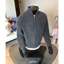 Men Cardigans - Dark Grey - View 2