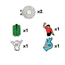 Golf Ball Marker With Magnetic Hat Clip, OK Gesture Hat Clip, Fun Gift For Male And Female Golfers - Multicolor - View 11