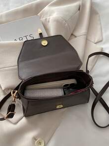 Niche Minimalist Fashionable Chic Small Square Bag For Women, Personalized 2026 New Lightweight Textured Crossbody Bag - Coffee - View 11