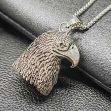 AD Angel 不鏽鋼驅魔鈴，復古龐克騎行裝飾鈴，淺灰色通用摩托車單車 Bald Eagl.E 改裝配件 - 白頭鷹. - 查看 11