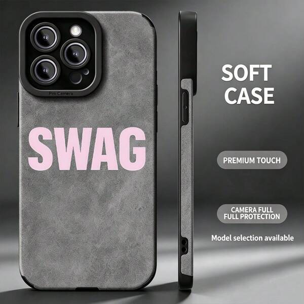 Stylish Gray Textured Design Phone Case Compatible With IPhone 16, 13, 17pro, 15, 12, 14, 16ProMax, 11 Promax, Plus, Scratch-Resistant Perfect Gift, Minimalist Protective Cover