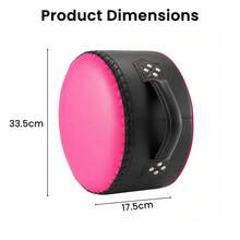 33x17.5cm Professional Boxing Pads, Double Reinforced Handles, Wear-Resistant PU Shell, Easy To Clean, Ideal For Striking Drills And Power Training - Pink - View 6