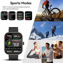 Popular 2.01inch Full Screen Touch Screen Fashionable Lightweight Design Outdoor Sports Smart Watch, Suitable For Men And Women, Exquisite Silicone Strap, Supports Wireless Calling, Message Notification, Fitness Tracking, Pedometer, Wireless Music, Multiple Sports Modes, Alarm, Weather Forecast, Compatible With Apple And Android System Phones. Perfect Valentine's Day, Christmas, Birthday Gift, - Gold Double Strap - View 6