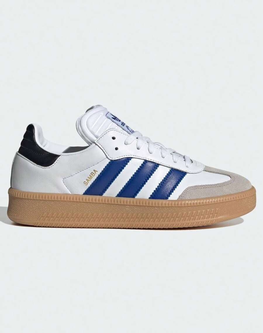 Adidas Spring/Autumn Unisex Retro Fashion Versatile Sports Casual Sneakers Board Shoes IE9182 - White/Royal Blue - View 1