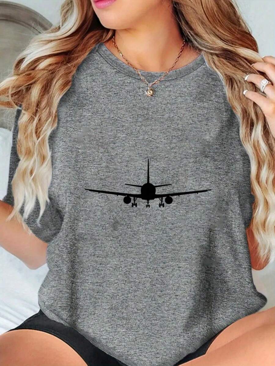 Women T-Shirts - 灰色 - 查看 1