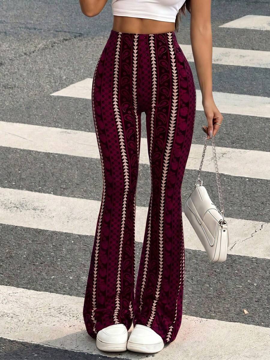 High-Visibility Pants - Burgundy - View 1