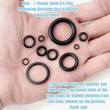 225pcs O-Ring Assortment - Oil-Proof & Waterproof Rubber Seals, Various Sizes, Suitable For Automotive And Mechanical Applications - 225 Pieces (including Bags) - View 6