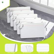 250 White Index Cards With Rings, 3 X 5 Inch, Heavyweight Lined Index Cards, Suitable For School And Office Supplies And Home Organization, Durable Study To-Do List Note Cards With Lines - Sets - View 2