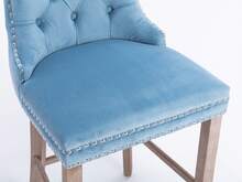 Light Blue Dining Chairs - Set Of 2 - Blue and Silver - View 11