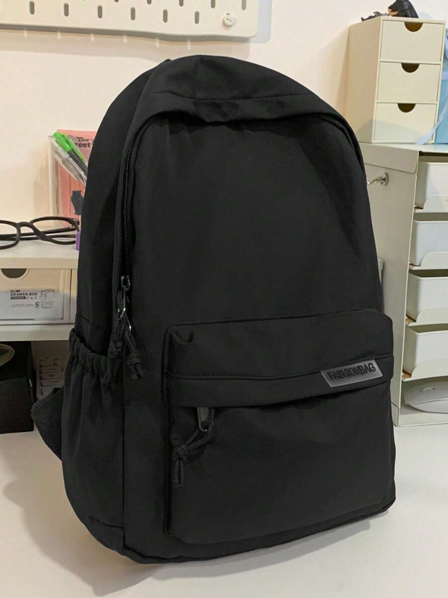 Mochila de hombre de moda, nuevo estampado de araña de red roja, bolsa de nailon conveniente y espaciosa para ir al trabajo - Multicolor - Ver 1