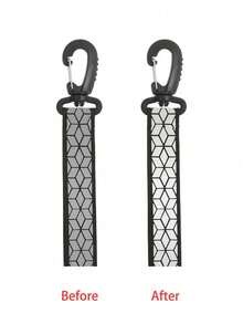 2pcs Reflective Keychains, High Visibility At Night, Durable Double-Sided Webbing, Suitable For Outdoor Sports, Running And Cycling - Multicolor - View 7