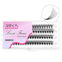 ARISON 鬆散扇形假睫毛 6D 14D 快速扇形睫毛 貓眼妝感 化妝工具 貂毛般柔軟輕盈假睫毛 - C - 查看 7