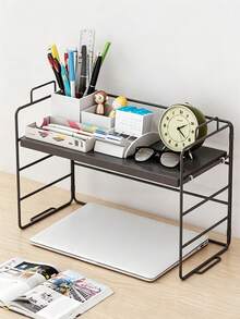 Rak Penyimpanan Meja Besi Satu Tingkat, Rak Buku Meja, Rak Organizer, Rak Buku Meja Kantor Minimalis, Rak Penyimpanan Meja Besi Kecil, Rak Buku dengan Rel Pelindung, Cocok untuk Kantor, Asrama, Meja Dapur, Kamar Mandi dan Kamar Tidur, Dapat Digunakan sebagai Rak Buku, Rak Bumbu, Rak Penyimpanan Kosmetik dan Organizer Meja, Cocok untuk Pelajar, Pekerja Kantoran dan Penggunaan di Rumah, Penting untuk Kantor dan Asrama, Pilihan Sempurna untuk Kembali ke Sekolah, Hari Guru dan Hadiah Liburan - MultiWarna - View 14