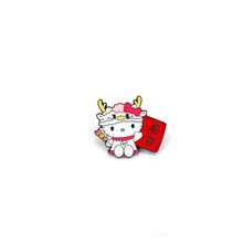 SANRIO 1個可愛卡通三麗鷗胸針，萬聖節與聖誕節金屬徽章，Hello Kitty胸針，柔美甜美貓咪合金包包飾品針 - 彩色 - 查看 6