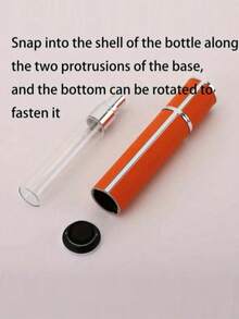 3/1pc 10ml Portable Refillable Perfume Spray Bottle, Leather Shell With Glass Inner Liner, Compact And Portable, Suitable For Vacation, Back To School, Business Trip And Other Occasions, 1 Set (1/3 Shell + 1/3 Inner Liner) - Multicolor - View 7