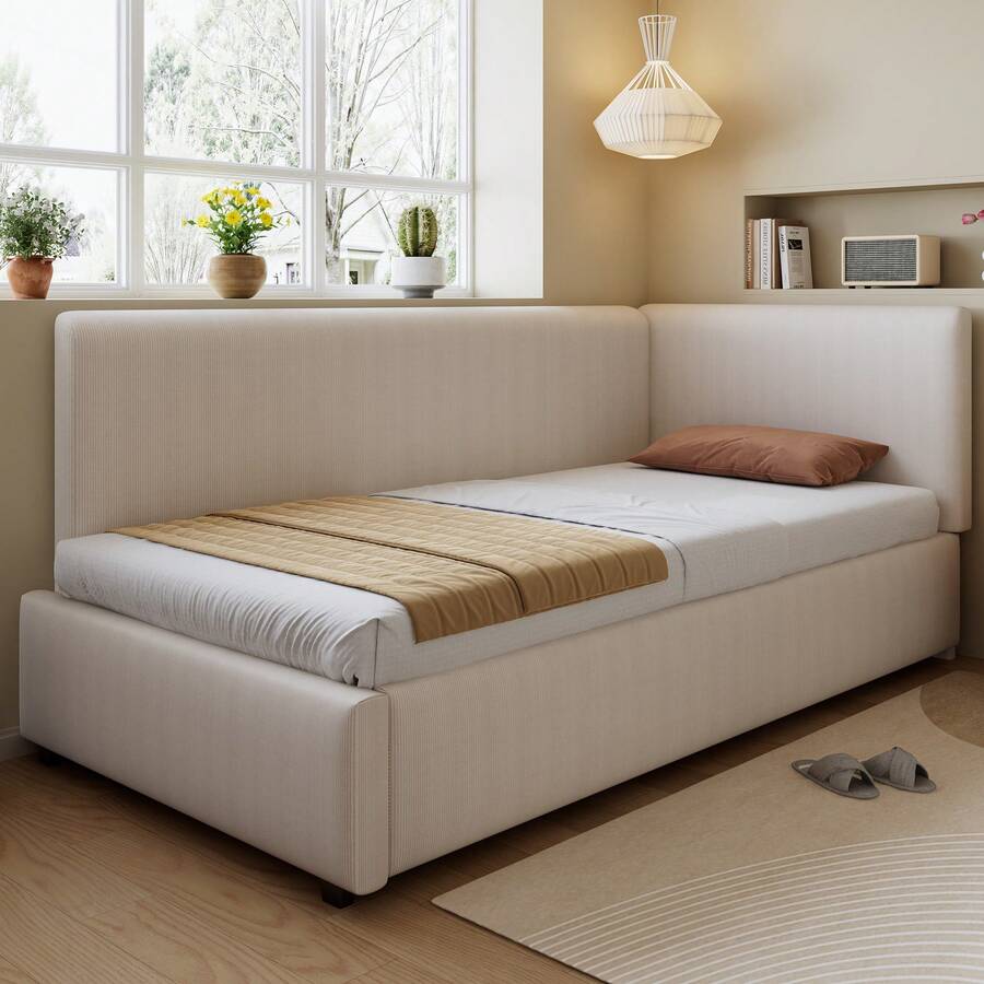 Sofa Bed Frame Beige 199 X 101 X 82.5 Cm - Beige - View 1