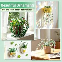 QIAO 5,422pcs Beaded Flower Pot Set, Beaded Set (Includes Instructions), Leaf-Shaped Beads, Flower-Shaped Beads, Suitable For DIY Jewelry Making - 5422-piece Bead Bonsai Set Standard - View 8