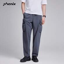 Phenix ALK Men's Outdoor Cargo Pants 2026SS Sports Water-Repellent Sun-Protective Woven Long Pants - Frost Gray - View 2